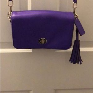 Coach purple bag